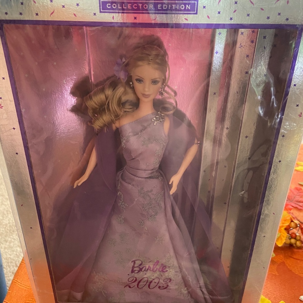 NIB Barbie 2003 in an elegant dress & jewelry